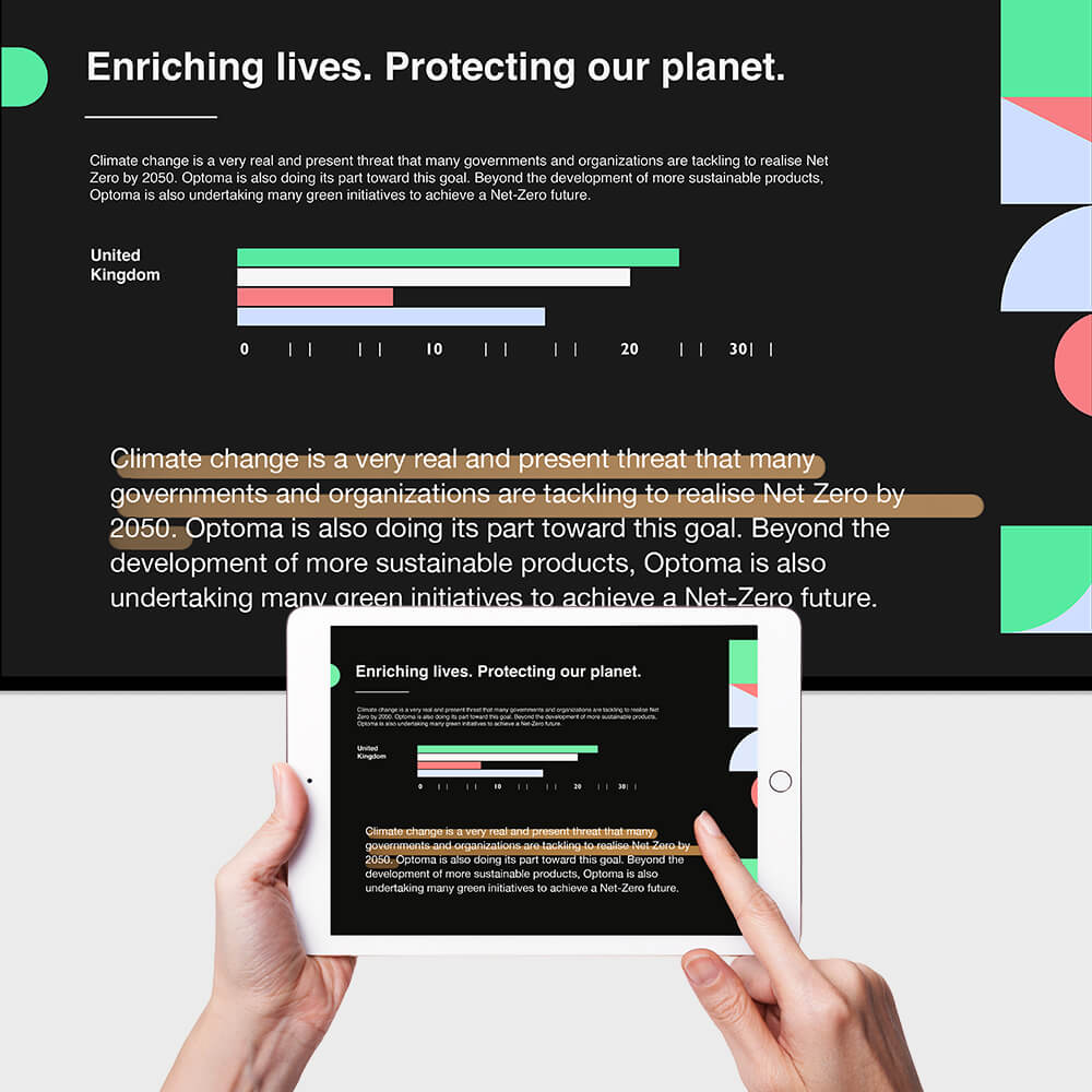 Easy annotation and control with Display Share 2 app